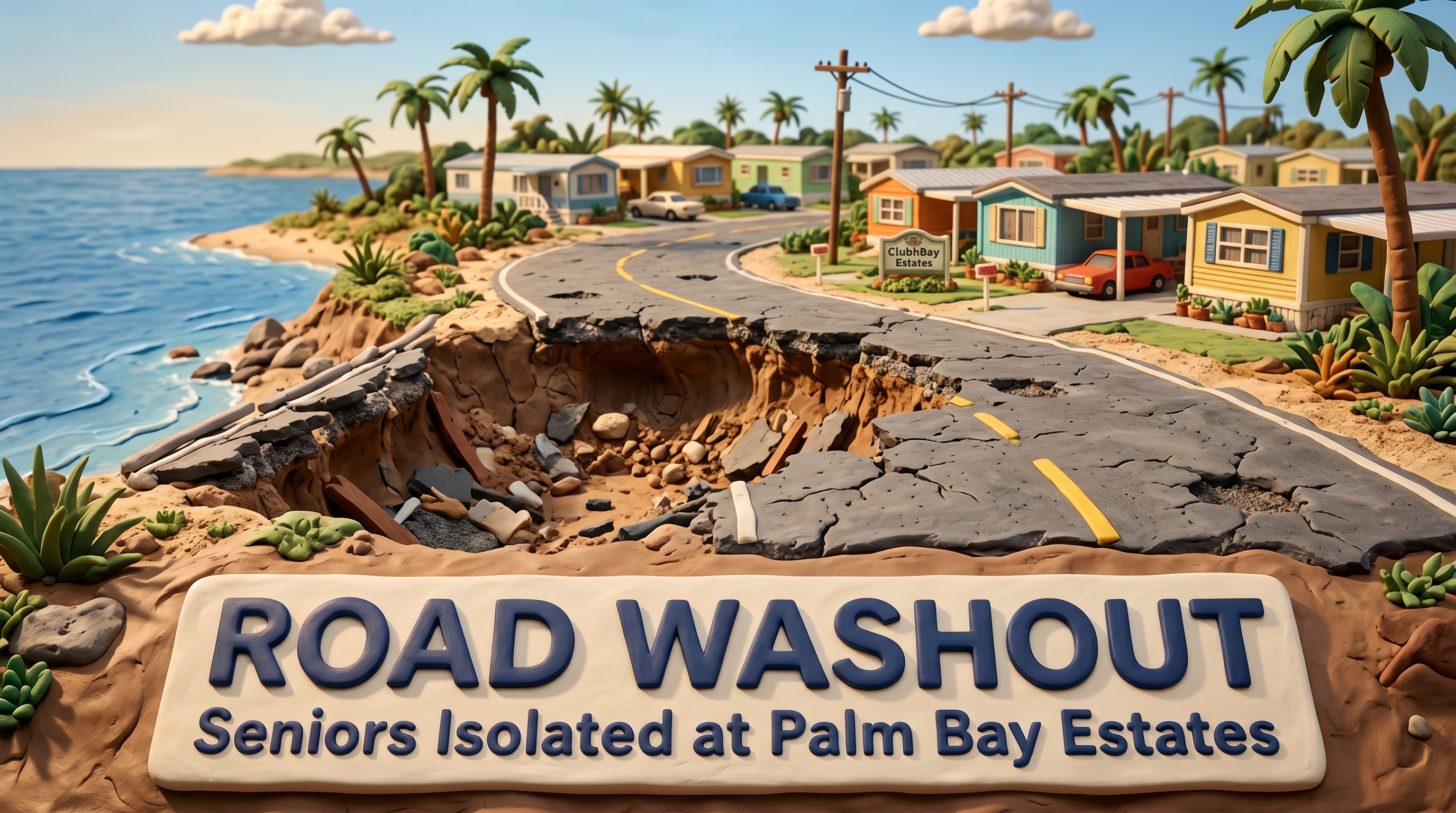 Road Collapse Isolates Seniors, Reignites Palm Bay Infrastructure Dispute