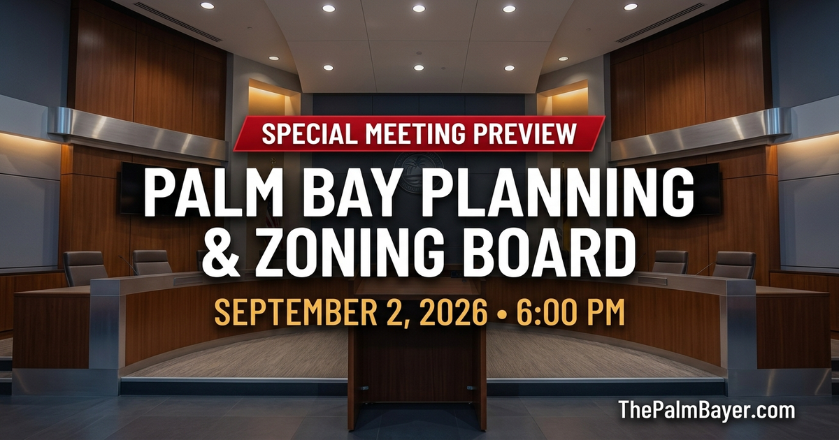 Palm Bay P&Z Board to Weigh Major Variance Power Shift and Third Gas Station at Emerson Intersection