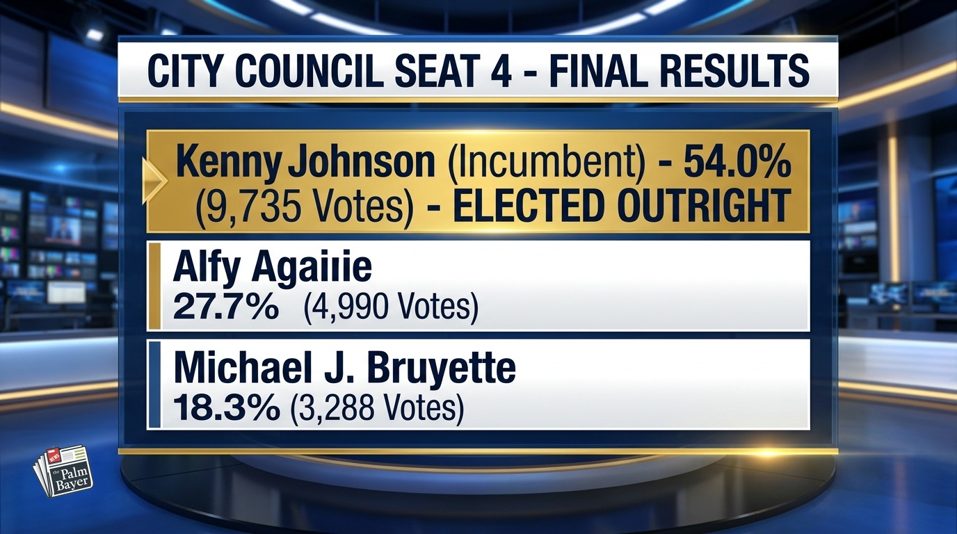 Palm Bay City Council Seat 4 Final Results
