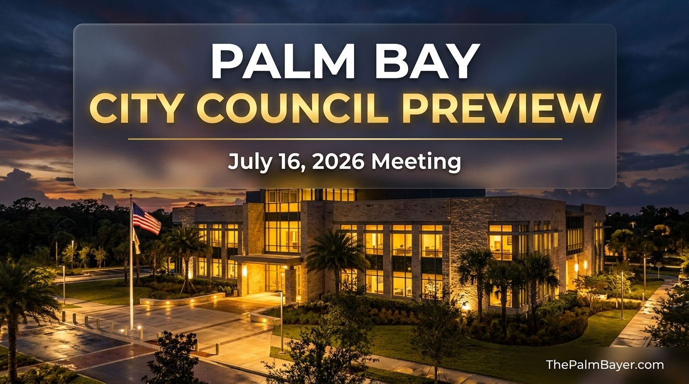 Tax TRIM Seeding, Charter Referendum, and $3.4 Million Water Projects Top Palm Bay Agenda