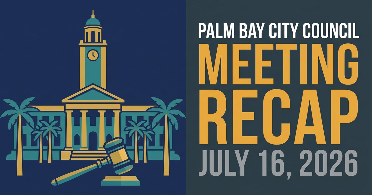 Palm Bay Sets Maximum Tax Cap, Restores Public Comment, and Sends Vacancy Referendum to Voters