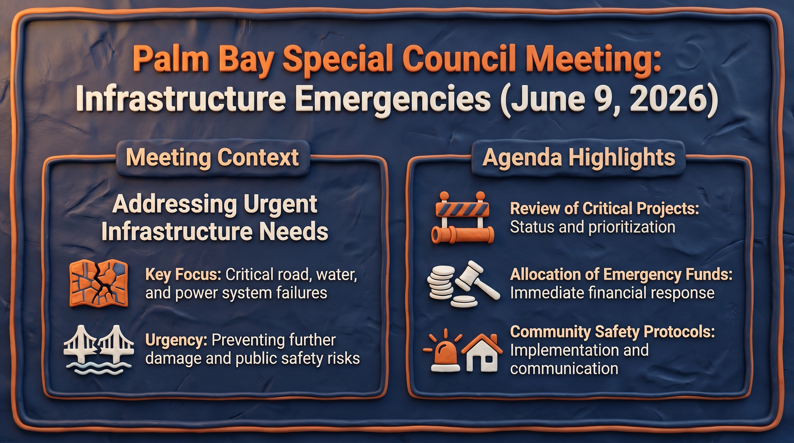 Palm Bay Council Tackles Private Road Standoff and Wastewater Plant Default